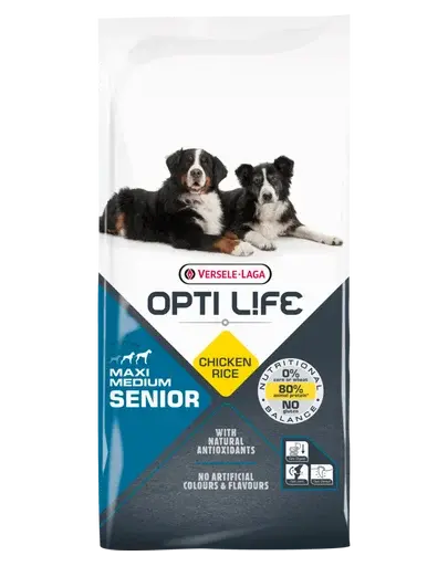 VERSELE-LAGA Opti Life Senior Medium&Maxi hrana uscata pentru caini seniori de talie medie/mica 12,5 kg