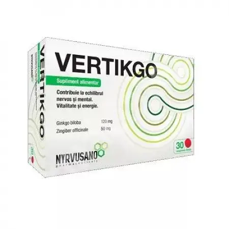 Vertikgo, 30 comprimate - Nyrvusano Pharmaceuticals