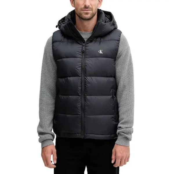 Vesta Calvin Klein LS NYLON ZIP OFF HOOD DOWNPUFFE