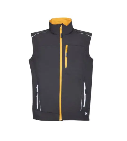 Vesta de iarna softshell Ardon VISION, culoarea negru, 100% poliester, 285 g mp XXL, NEGRU-PORTOCALIU