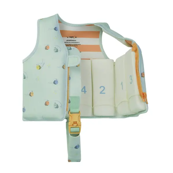 Vesta de inot pentru copii cu protectie UV UPF 50+ Be Happy by Saro, M 3-6 ani