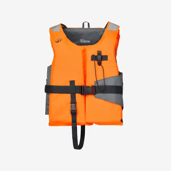 Vestă de salvare 100N spumă LJ100n Easy Portocaliu/Gri Adulți