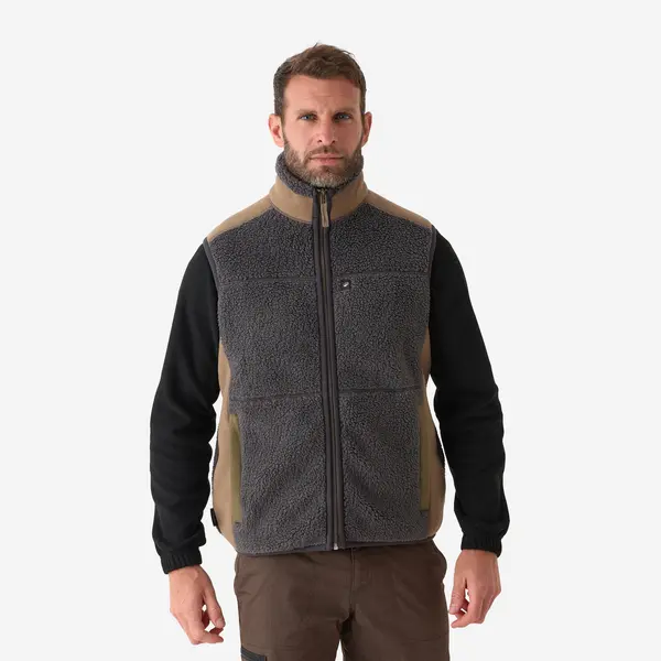 Vestă din polar 500 Gri Bărbați