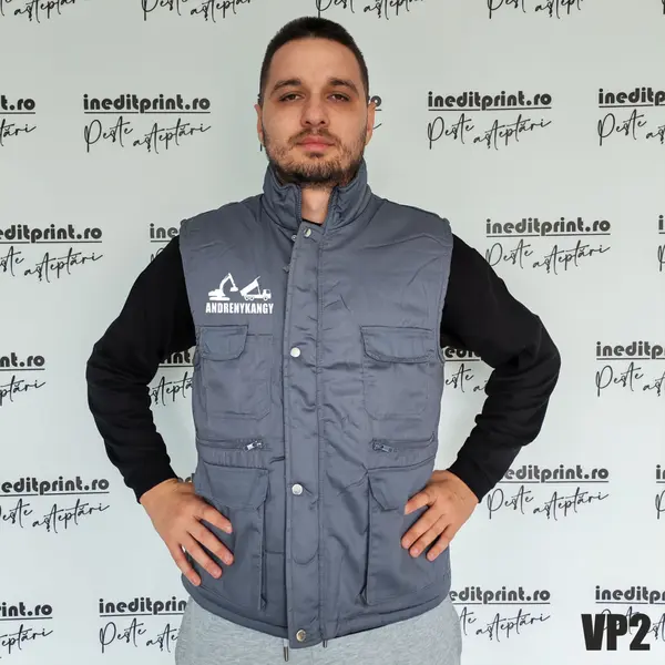 Vesta Reporter personalizabila VP2 3XL, Gri