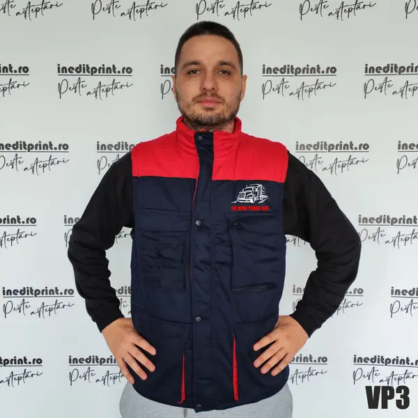 Vesta Thunder personalizabila VP3 XL, BLEUMARIN CU ROȘU