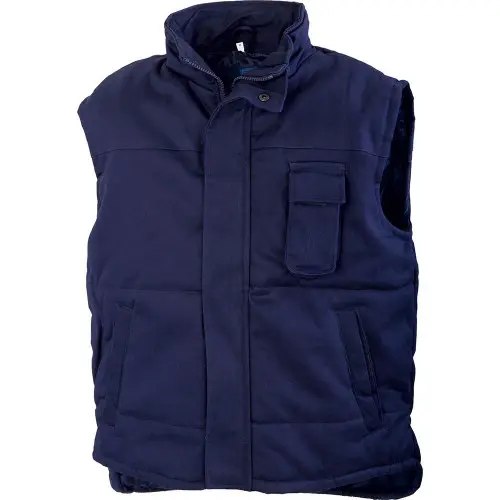 Vesta vatuita de iarna Renania Maya, culoarea bleumarin, 100% bumbac, 300g mp M, BLEUMARIN