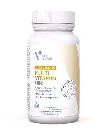 VET EXPERT Daily Balance Multivitamin Mini vitamine și minerale câini și pisici mici 30 capsule