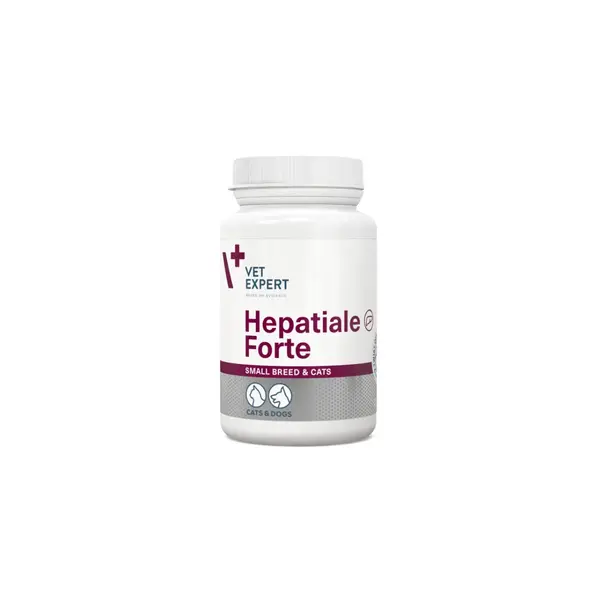 VET EXPERT Hepatiale Forte Small Breed & Cats, supliment sistem hepatic câini, capsule VET EXPERT Hepatiale Forte Small Breed & Cats, XS-S, supliment sistem hepatic câini și pisici, flacon, 40 capsule