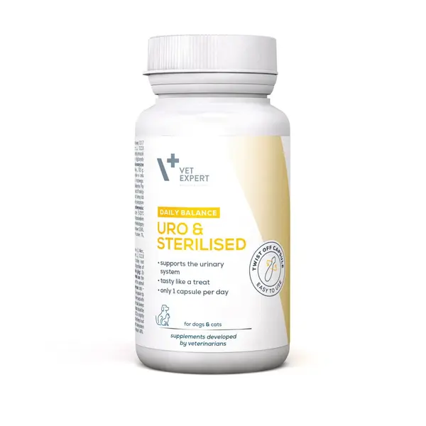 Vet Expert Uro & Sterilised, 30 capsule Twist-Off