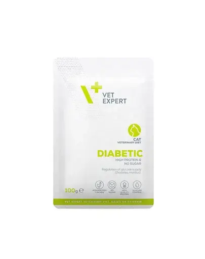 VET EXPERT Veterinary Diet Cat Diabetic 100 g plic hrana pisica