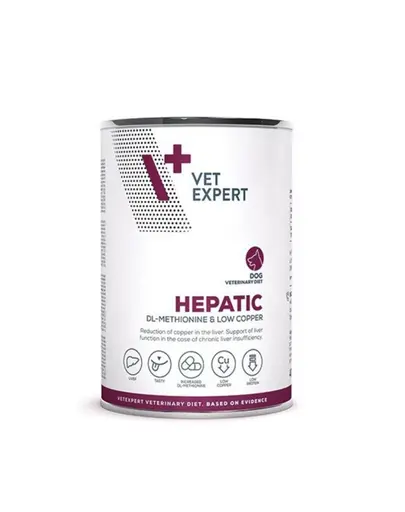 VET EXPERT Veterinary Diet Dog Hepatic 400 g hrana umeda veterinara pentru caini