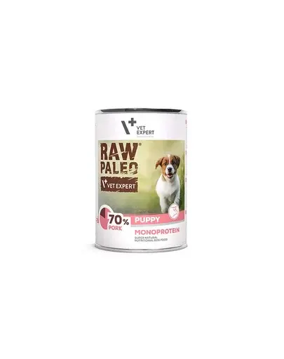 VETEXPERT Raw Paleo Pork Puppy Can Hrana umeda catei, cu porc 400g