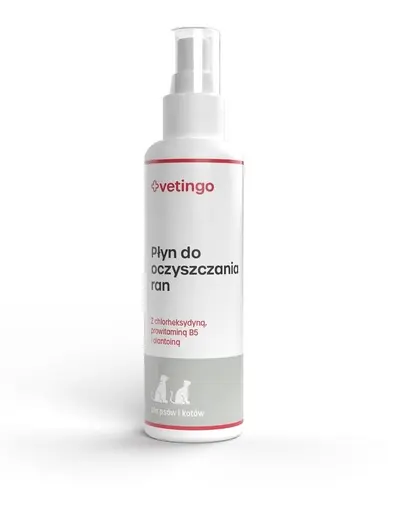 VETINGO Lichid curatare rani caini si pisici 100 ml