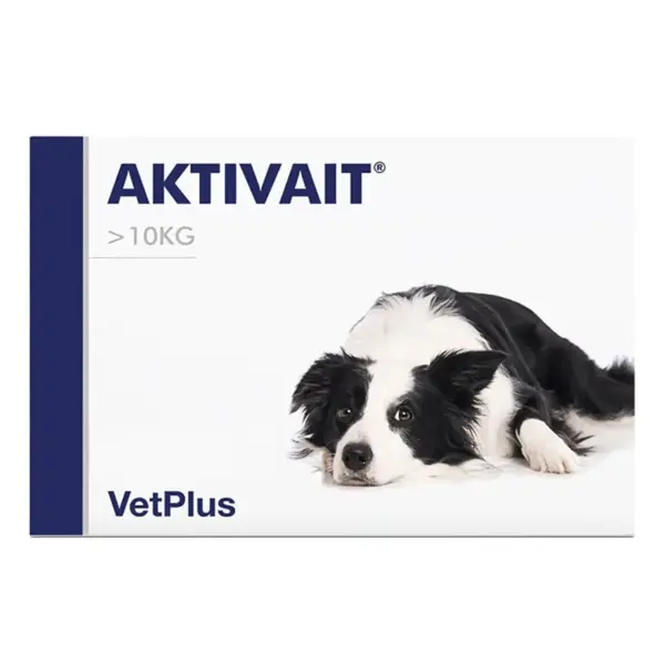 VETPLUS Aktivait Medium & Large Breed, supliment sistem nervos & calmante câini, comprimate VETPLUS Aktivait Medium & Large Breed M-XL, supliment sistem nervos & calmante câini, cutie, 60 comprimate