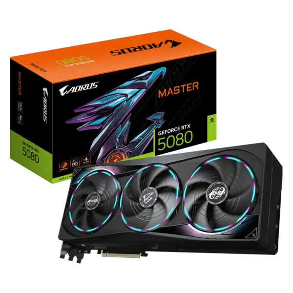 VGA GB AORUS GEFORCE RTX 5080 MASTER 16G VGA GB AORUS GEFORCE RTX 5080 MASTER 16G