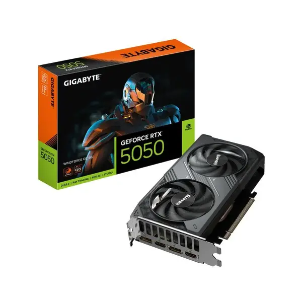 VGA GIGABYTE RTX 5050 WINDFORCE OC 8GB VGA GIGABYTE RTX 5050 WINDFORCE OC 8GB