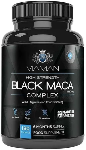 Viaman Black Maca Complex High Strength, 180 capsule, Weight World