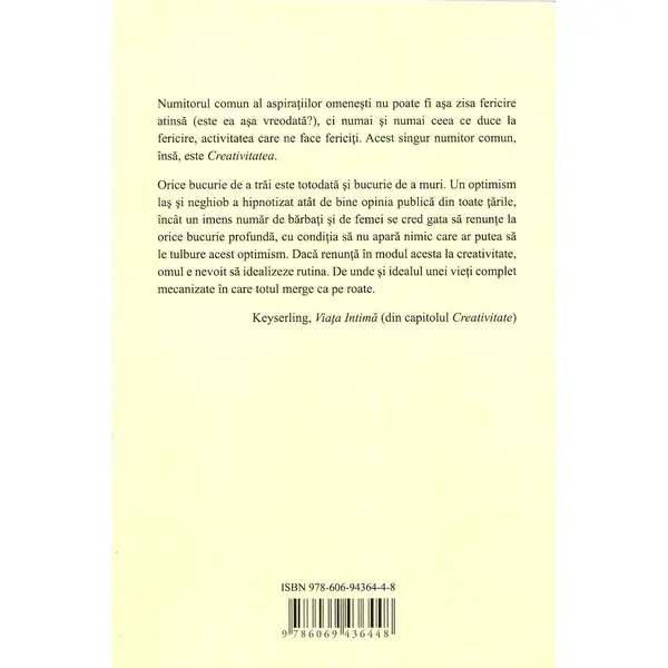 Viata intima | Hermann Keyserling