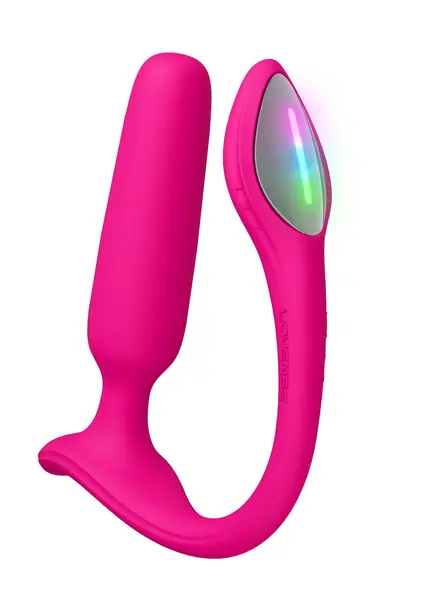Vibrator anal LOVENSE - Lush Anal, control prin aplicație, din silicon medical, până la 7500 vibrații pe minut, roz