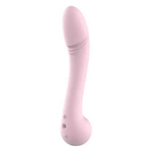 Vibrator DREAMTOYS Amour Lea Flexible Vibe, din silicon moale și flexibil, 10 funcții de vibrație, lungime 22.1 cm, roz