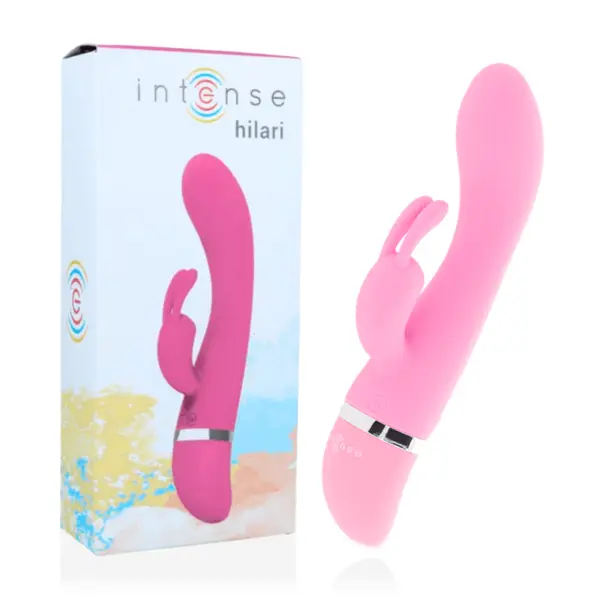 Vibrator Intense – Hilari, din silicon de lux, pentru stimulare intensă și plăcere rafinată, culoare roz