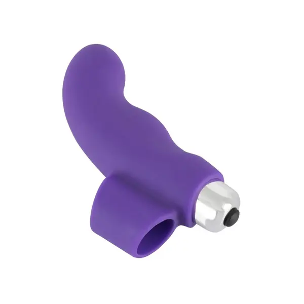 Vibrator pentru stimularea punctului G cu suport pentru deget, 1 bucata, Sweet Smile