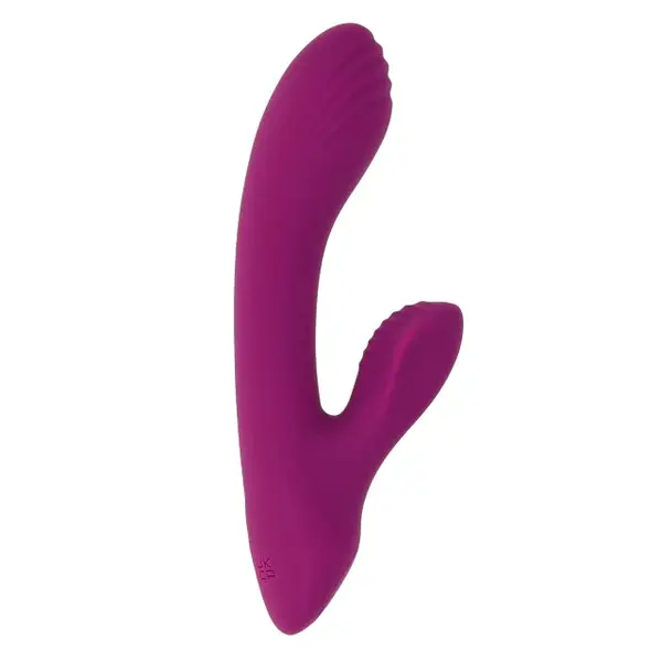Vibrator rabbit PLAYBOY Bitty Bunny, pentru stimulare clitoris și punctul G, 7 funcții de vibrație, design cu striații, mov