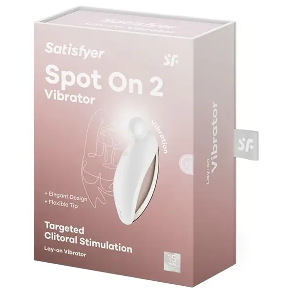Vibrator SATISFYER - SPOT ON 2 cu incarcare USB, din silicon, 12 functii de vibrare