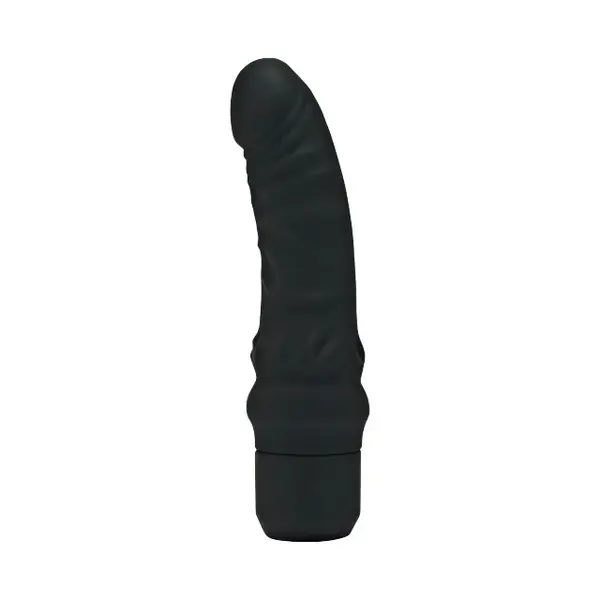 Vibrator TOYJOY Get Real - Mini Classic G-Spot Vibrator, din silicon, 7 funcții de vibrație, rezistent la apă, 18.2 cm, negru