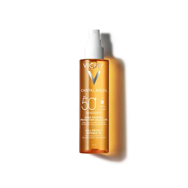 Vichy Capital Soleil Cell Protect Ulei Invizibil SPF 50+, 200ml