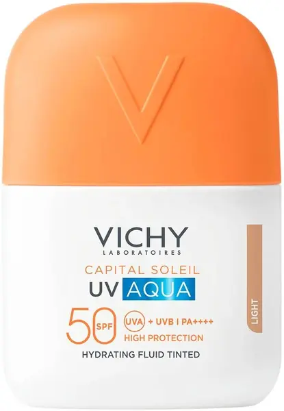 Vichy Capital Soleil Fluid de protecție solară colorat pentru față UV Aqua, light, SPF50, 50 ml