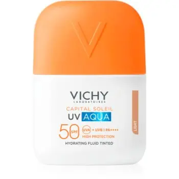 Vichy Capital Soleil UV Aqua fluid protector tonifiant pentru față cu efect de hidratare