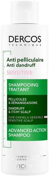 Vichy Dercos Șampon anti-mătreață Anti-dandruff DS Sensitive, 200 ml