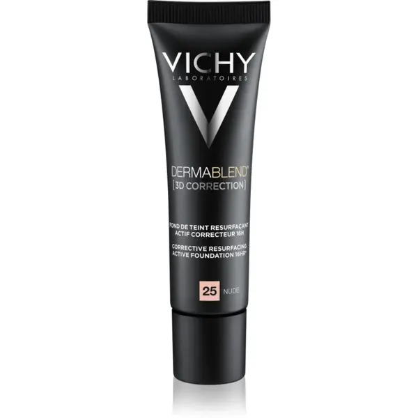Vichy Dermablend 3D Correction Corecție pentru netezirea machiajului SPF 25 culoare 25 Nude 30 ml