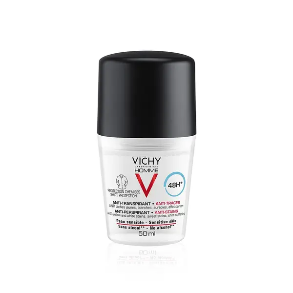 Vichy Homme Deodorant roll-on antiperspirant 48h anti-urme 50 ml