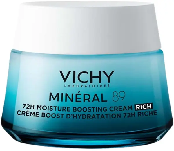 Vichy Minéral 89 Cremă hidratantă bogată, 50 ml