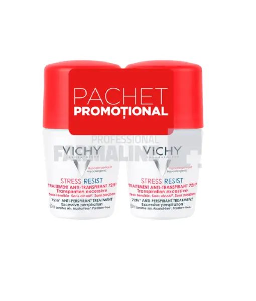 Vichy Pachet Deodorant Roll-on Stress Resistn 72 H 50 ml 1 + 1