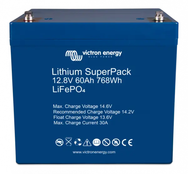 victron energy lithium superpack 12,8v/60ah (m6)