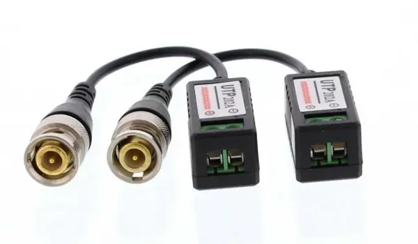 Video balun HD cu surub pentru cablu UTP/FTP, BLN-HD-S01-WL