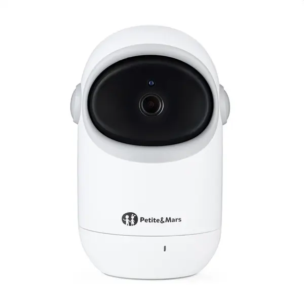 Video monitor, Petite&Mars, Eve 5.0, Ecran HD, Autonomie baterie pana la 16 ore, Raza de actiune 300m, Suport pentru pana la 4 camere, Comunicare bidirectionala, 8 melodii, Activare VOX la voce, Alb