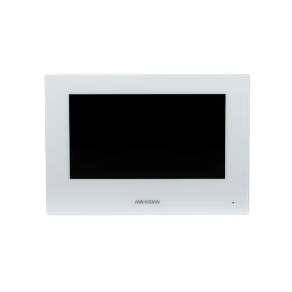 Videoinerfon de interior IP WiFi Hikvision DS-KH6320-WTE2-W, 7 inch, 2 fire, slot card