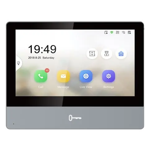 Videointerfon color Hikvision DS-KH8350-WTE1/EU, Wi-Fi, 128 MB, post interior