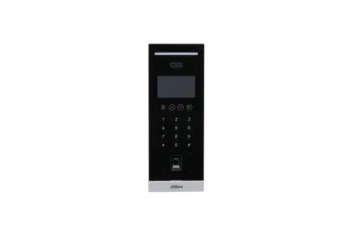 Videointerfon Dahua IP, recunoastere faciala, ecran LCD de 4.3 inch, camera 2MP, accepta parola, card IC, amprenta digitala, cod QR, IP65, VTO6541H-S2