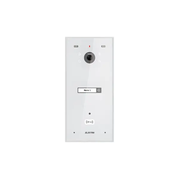 Videointerfon de exterior Electra VPH.01F03.ELWTL, 1 familie, alb, montaj aparent