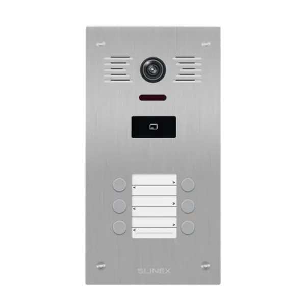 Videointerfon de exterior Slinex MB-06CRHD, RFID, 6 familii, EM, 2 MP, IR 1.5 m, 1000 utilizatori, montaj ingropat