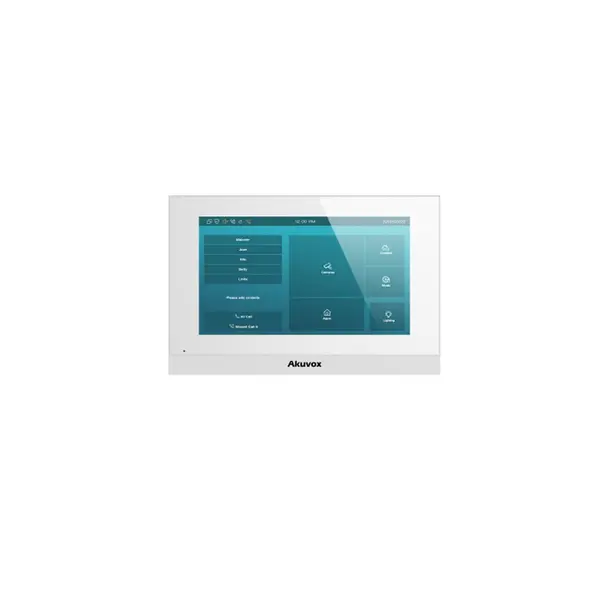 Videointerfon de interior C313S-WH, aparent, touchscreen, 7 inch, microfon, PoE