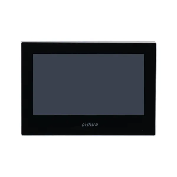 Videointerfon de interior IP Dahua VTH2621G-WP, 7 inch, PoE, aparent, negru