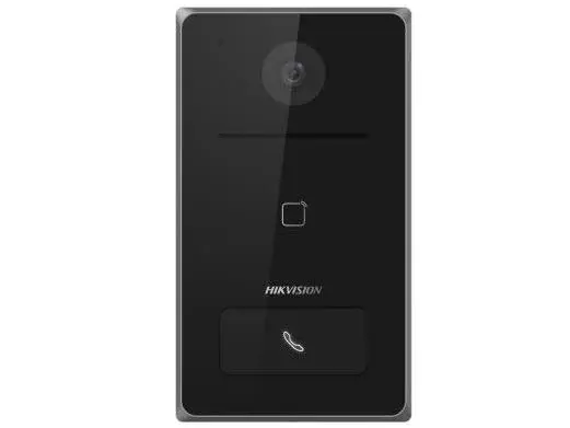 Videointerfon FULL HD, Hikvision DS-KV6133-WME1, 2 MP, IR 2.5m, Wi-Fi 2.4GHz, PoE, montare la suprafata, IP65