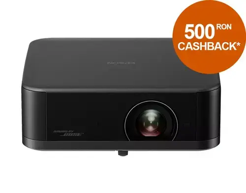 Videoproiector Epson EF-62B, 4K Pro-UHD (4096x2400), 3LCD, 700 lumeni, Wi-Fi, HDR10, HLG (Negru)