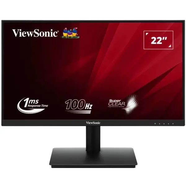 VIEWSONIC Monitor LED VA ViewSonic VA220-H 22, Full HD (1920x1080), 100Hz, 1ms (MPRT), HDMI, VGA, VESA, Negru